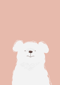 White dog dog