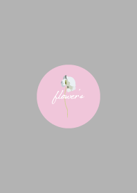 simple love flower Theme Happy011