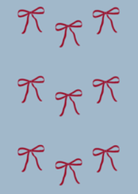 Simple Ribbon (Light Blue and Dark red)