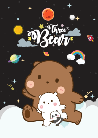 หมีสามตัว เบบี๋ กาแล็กซี สีดำ