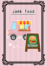 junk food! -dusty pink-