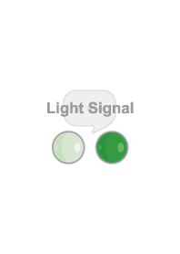 simple-light signal (white&green)