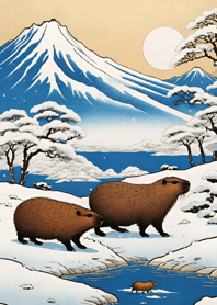 浮世絵 - 水豚 Fb3fB1