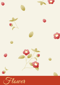 Flower 004-2 (Camellia/Beige)