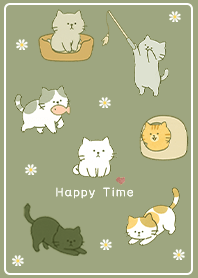 green Happy Kitty Time 02_2