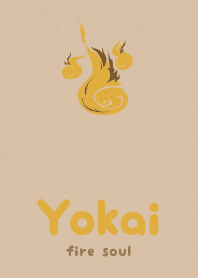 Yokai fire soul  Sepia