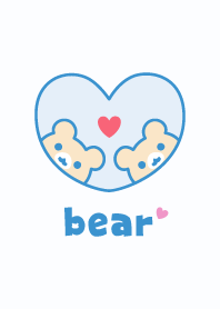 Bear Heart - Blue