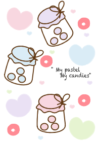 Sweet pastel candies 17