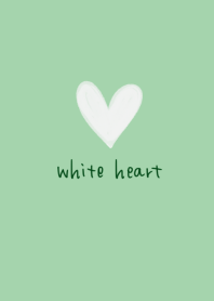Simple white heart 2