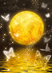 願いを叶える✨ 蝶と月夜の海