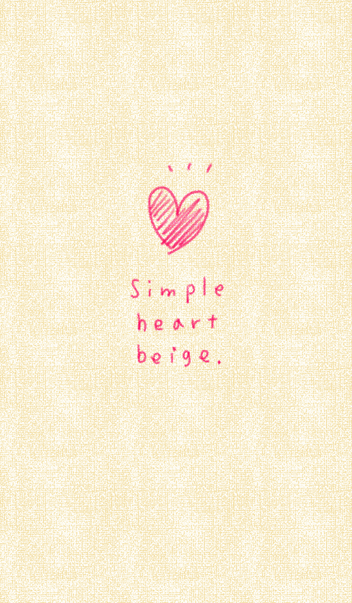Simple crayon heart