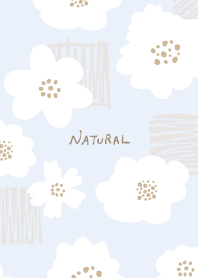 Fashionable Flower White Blue from Japan