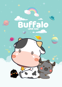 น้องวัวควาย ก้อนเมฆน่ารัก สีฟ้า