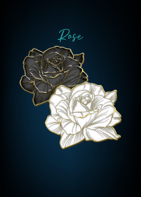 Black and white roses 25