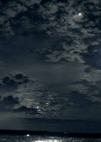夜の月 月の海 #DkO_17。