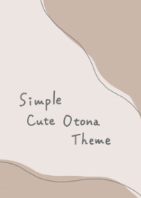 Simple fashionable adult cute theme