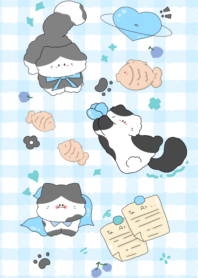 Fat cat with a cardboard pattern3