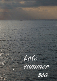 Late summer sea landscape.