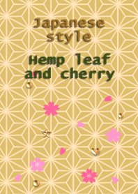 Japanese style<Hemp leaf and cherry>