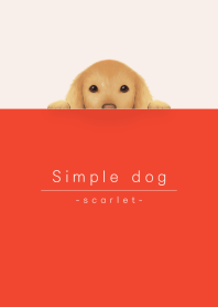simple dog/scarlet red