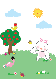 Cute rabbit theme v.8 (JP)