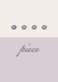 紫色米色 <嘴唇>