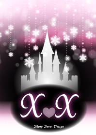 X&X-Initial-Snow Castle-Baby pink