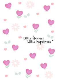 Little purple heart flowers 25