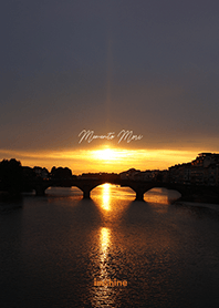 [Imshine] 橋の夕日