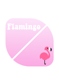 Cute Flamingo 3 -W-