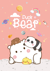 น้องหมี&น้องเป็ด มินิ กาแล็กซี สีชมพู