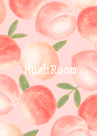Botanical peach pink mush