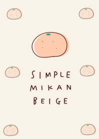 simple Mandarin orange beige