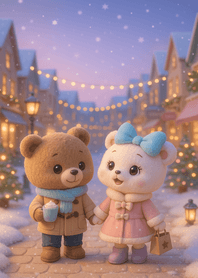 Snowy Town Winter Romance Walk