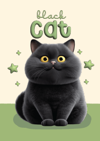 แมวดำ : สีเขียวกรีน