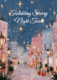 Twinkling Starry Night Town
