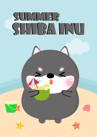 Summer Black Shiba Inu Theme (JP)