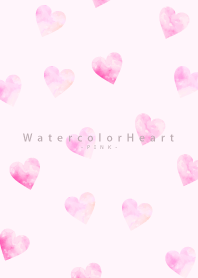 Watercolor Heart-PINK 19