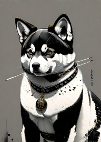Ukiyo-e Tinta Shiba Inu7