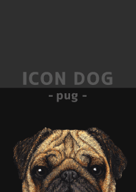 ICON DOG - Pug - BLACK/05