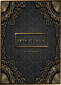 Metallic Damask -dark gold-