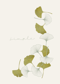 SIMPLE LEAF - Ginkgo / GREEN