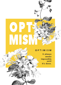 Flower pattern for adults/OPTIMISM