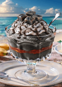 BLACK SESAME ICE CREAM & SUMMER SEA
