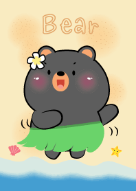 Black  Bear Let Go to the Beach Theme