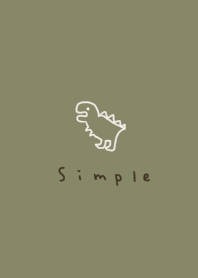Khaki beige and dinosaur.