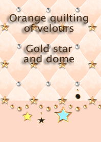 Orange quilting of velours(star,dome)