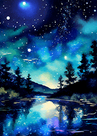 Beautiful starry night view#1440