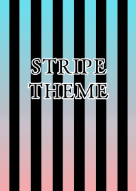 GRADATION STRIPE-LIGHT BLUE PINK-BLACKj