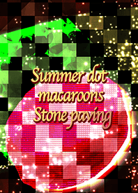 Summer dot macaroons Stone paving